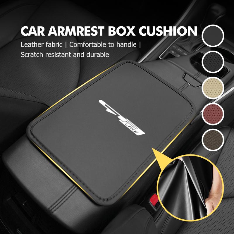CKTJ8 Car Center Console Covers Soft Armrest Mat Styling Accessories For KIA K5 K2 Optima Soul Spectra Niro Cadenza Sephia Carens