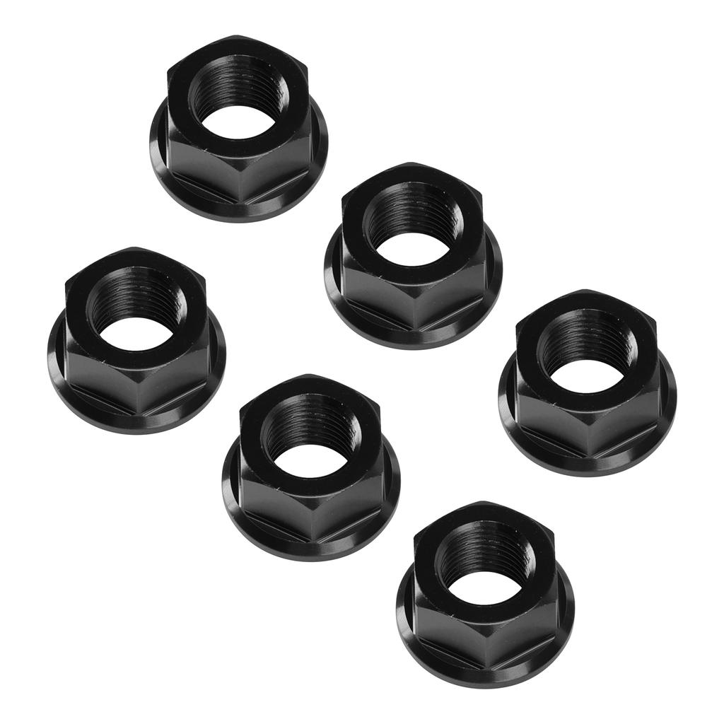 6x Rear Sprocket Nuts M10 X 1 Black For Ducati 1098 1098S 1098R 1198 S 2007-2011