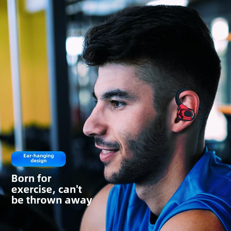 Наушники Bluetooth с подвесным ушным вкладышем, мощные беспроводные наушники с ультрадолгим сроком службы, спортивные наушники с шумоподавлением