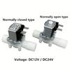 12V 24V 110V 220V normally closed solenoid valve External thread plastic normally open water valve for 0.02-0.8mpa pressure 1/2"