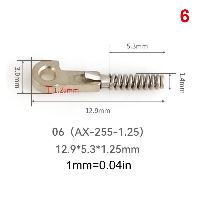 2Pcs Eyeglasses Spring Insert Glasses Repairing Flex Temples Optical Frame Broken Replacement Part Accessory Stainless Steel