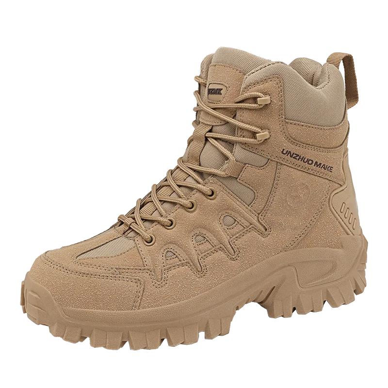 Походная обувь Мужские ботинки Уличные Полувысокие На шнуровке Прочные Мужская обувь Удобные Противоскользящие Удобные Повседневные Спортивная обувь Мужская