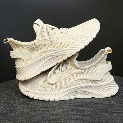 Весенние новые летающие тканые женские туфли в корейском стиле, студенческие кроссовки для бега, женские дышащие туфли, женские теннисные туфли