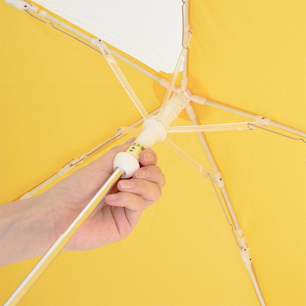 Estaa Kids Folding Umbrella with Transparent Window Windproof Plain UV 50cm 10357 Navy Blue