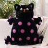 Polka Dot Cat Pillow Black Cat Doll Plush Toy Children's Rag Doll Cute Rag Doll Best Friend Holiday Gift