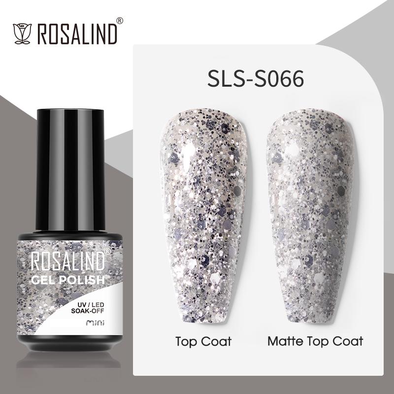 ROSALIND Гель-лак с блестками, полуперманентный гель-лак «кошачий глаз» для ногтей, замачиваемый УФ-гель-лак, гель-лак для дизайна ногтей