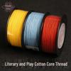 1.5mm Wear-Resistant Dragon Knot Cotton Thread for DIY Bodhi Bead Bracelet with Star and Moon Design