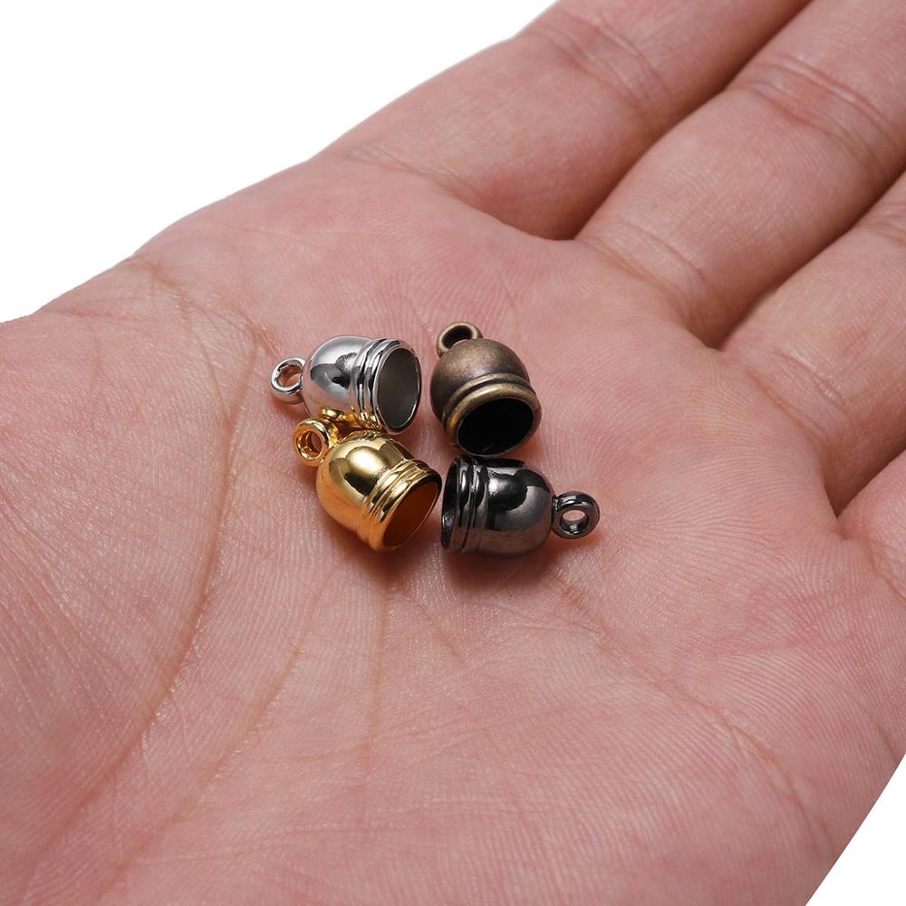50pcs/lot Necklace End Tip Tassel Caps Beads Cap End Cap For Jewelry Making Findings DIY Handmade Accessories Supplies