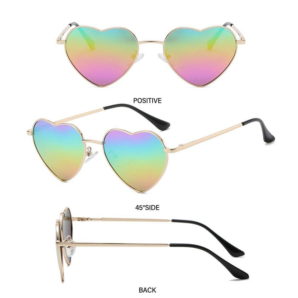 Fancy Accessories UV400 Protection Heart-Shaped Sunglasses Shades Heart Sun Glasses 90s Glasses