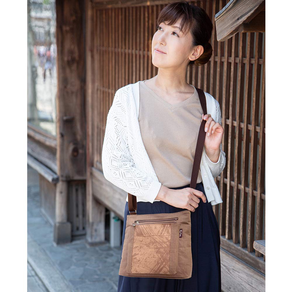 Shoulder Crossbody Made In Japanese Persimmon Shibu Body Many Shibu Hand [creareki] Women's Bag, Bag, Lightweight, Japan, Style, Dyed, Shoulder,