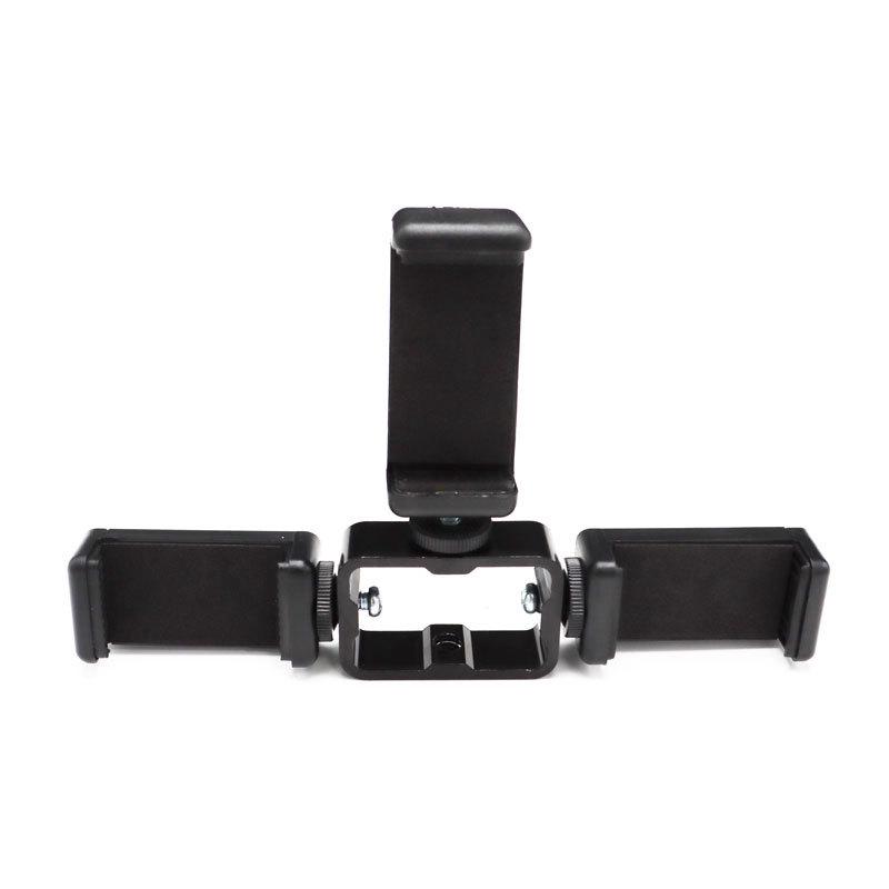 Металлическая подставка для телефона с камерой для прямой трансляции с регулируемым трехпозиционным кронштейном и резьбовыми отверстиями 1/4 3/8