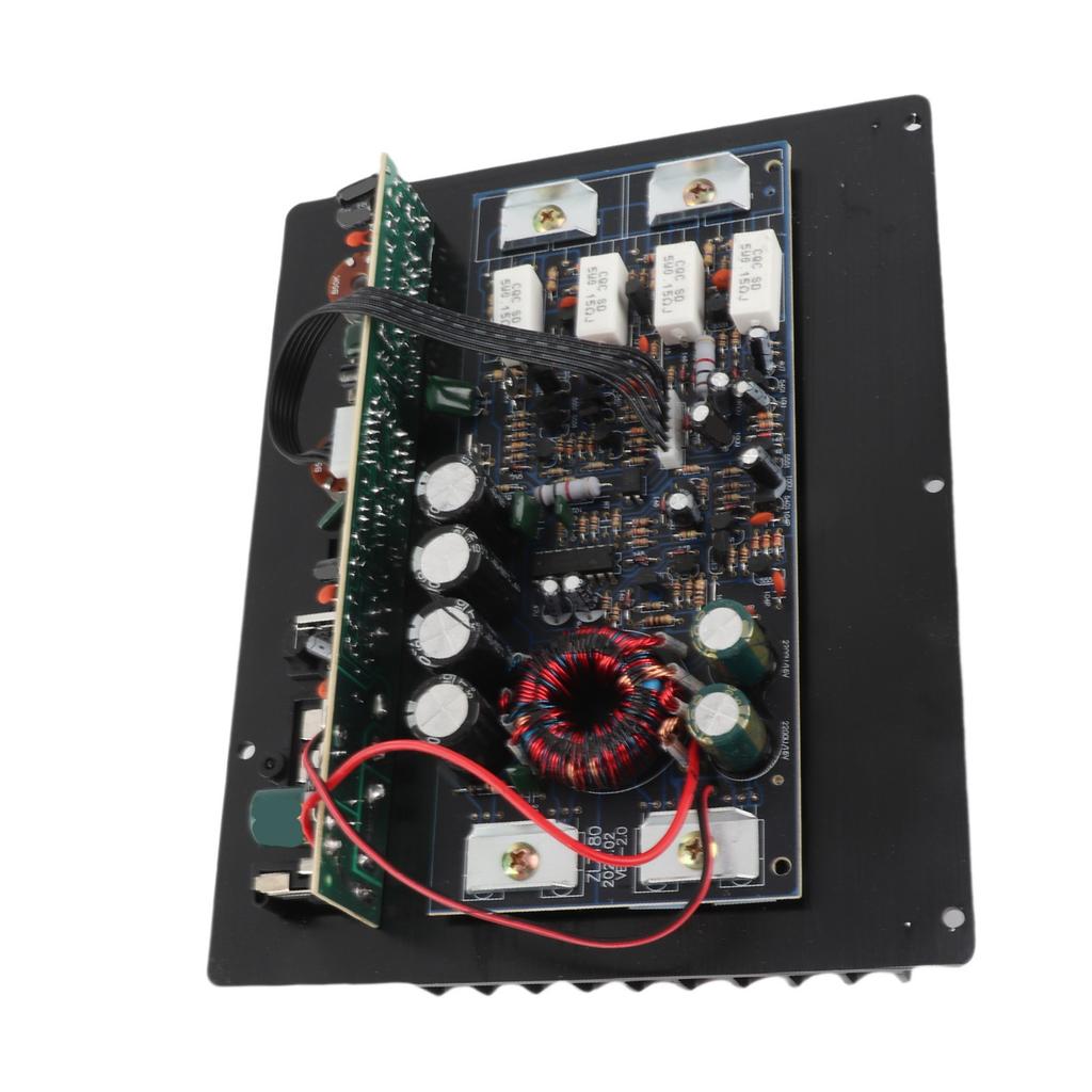 Black 12V Car Amplifier 1000W Car Audio Subwoofer Power Amplifier Multi Protection for Automobile