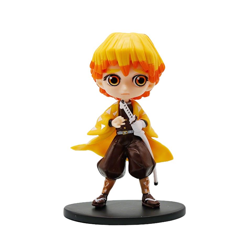 Новое аниме 13 см, фигурка убийцы демонов Nezuko Tanjirou Zenitsu Inosuke Kyoujurou Giyuu Kawaii Qposket, модель из ПВХ, игрушки, подарок для детей