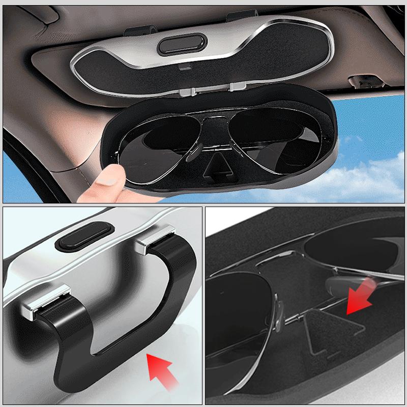 ear1 Car Glasses Case Sunglasses Storage Box Auto Interior Accessories For Volkswagen VW Tiguan CC Jetta Polo Golf Passat Scirocco