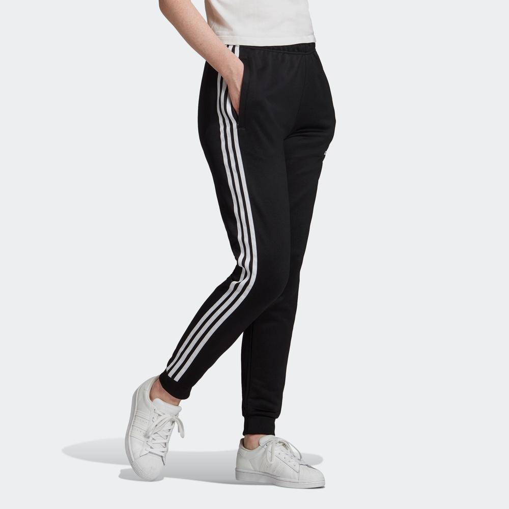 adidas Оригинальные три полоски ретро зауженные трикотажные спортивные брюки женские брюки GL4297