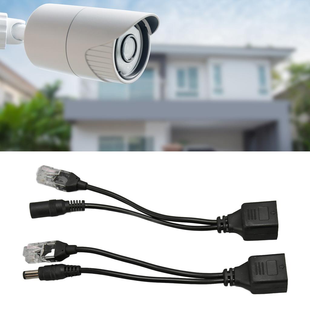 12V POE Splitter Adapter Stable Easy To Install Plug and Play Waterproof POE Splitter Adapter Male Female for IP Camera