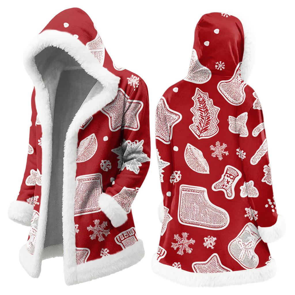 Мужская повседневная куртка с рождественским принтом