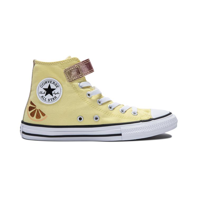 Converse Удобные классические высокие парусиновые кеды Детские кроссовки Желтый A07406C
