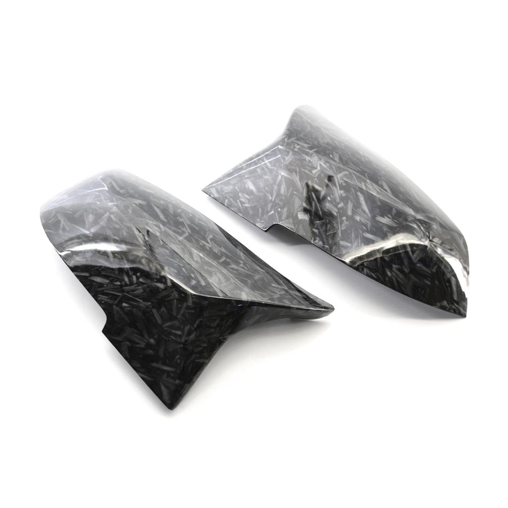Upgrated Rearview Mirror Shells Side Wing Mirror Cover Cap Pair Replacement for BMW F32 F30 F31 F33 F36(Forged carbon