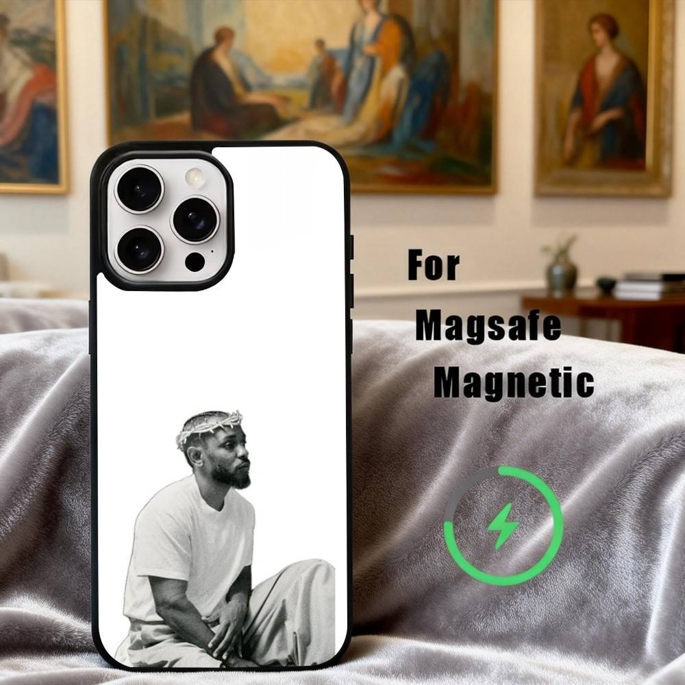K-Kendrick-K Rapper L-Lamar-R Phone Case For iPhone17,16,15,14,13,12,11 Plus,Pro Max Magnetic For Magsafe Wireless Charging