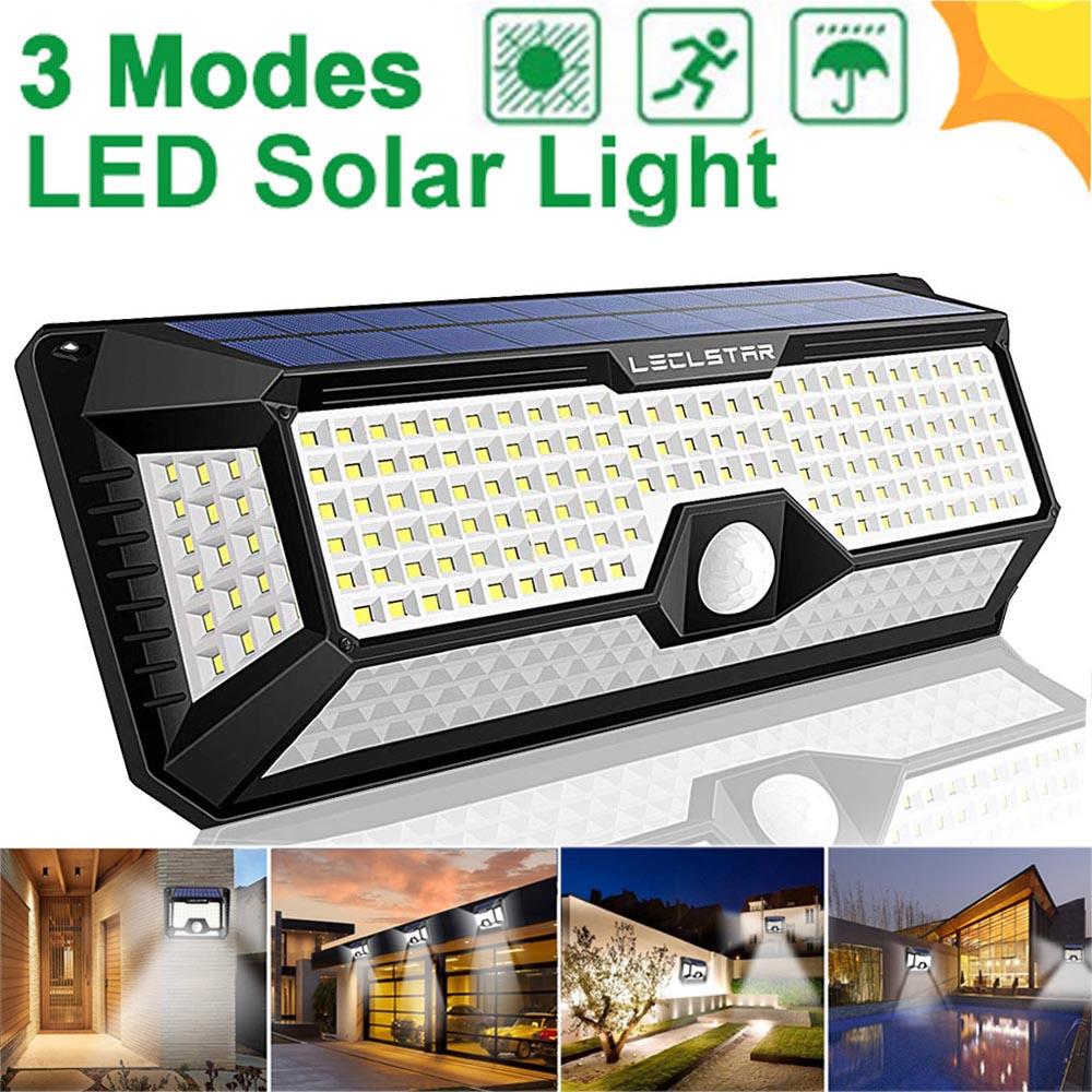 268 LED Solar Reflector Lights 3 Modes Waterproof Motion Sensor Spotlight Outdoor Lighting Solar Street Lights for Patio Garage