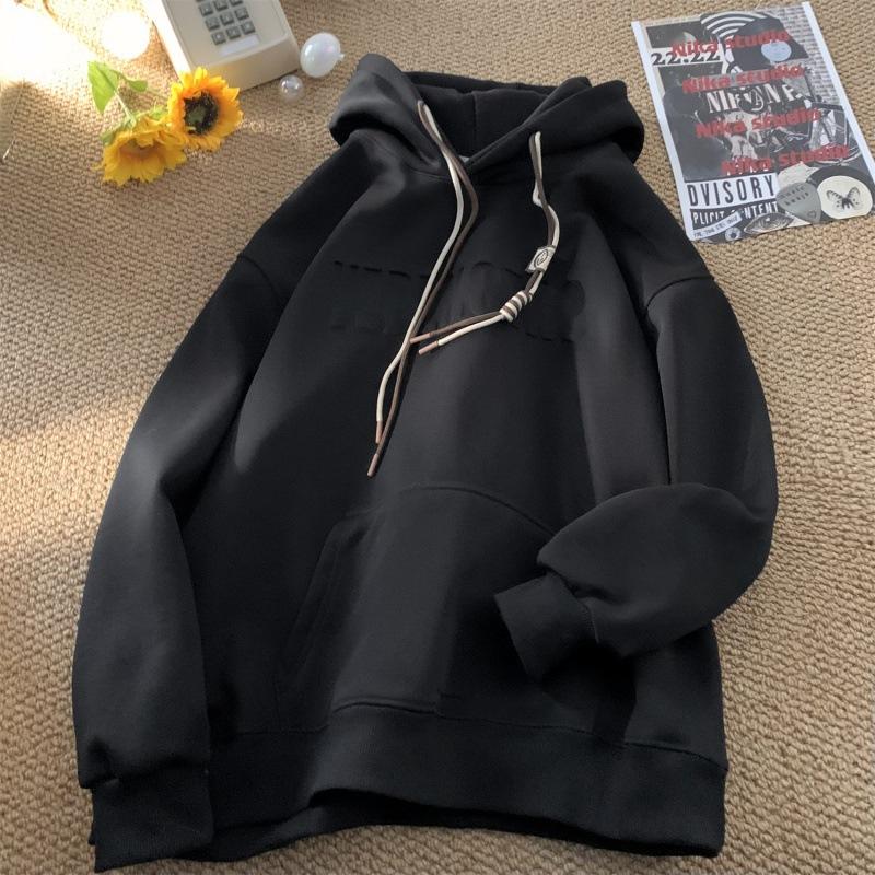 Unisex Casual Hoodie Long Sleeve Loose Sweatshirt Men Women Daily Wear Pullover Hooded Top