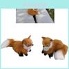 Rustic Style Simulated Animal Fox Plush Toy Perfect For Photo Props And Imaginative Play