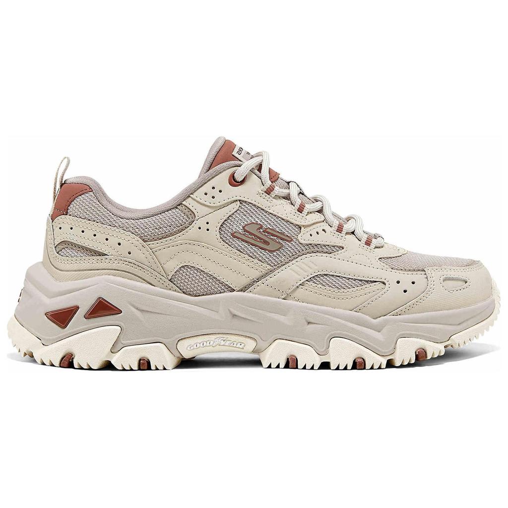 Skechers DLites Hiker Удобные Универсальные Прочные Низкие Папины Кроссовки Женская Кроссовка Серый Коричневый 180134-TPMT