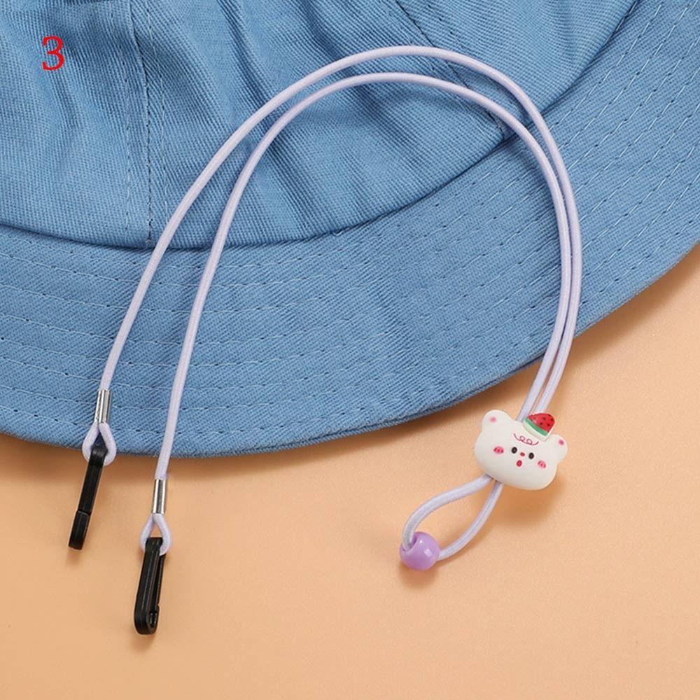 Hook Clips Hat Retainer Elastic Windproof Hat Strap Cartoon Hat Rope Hat