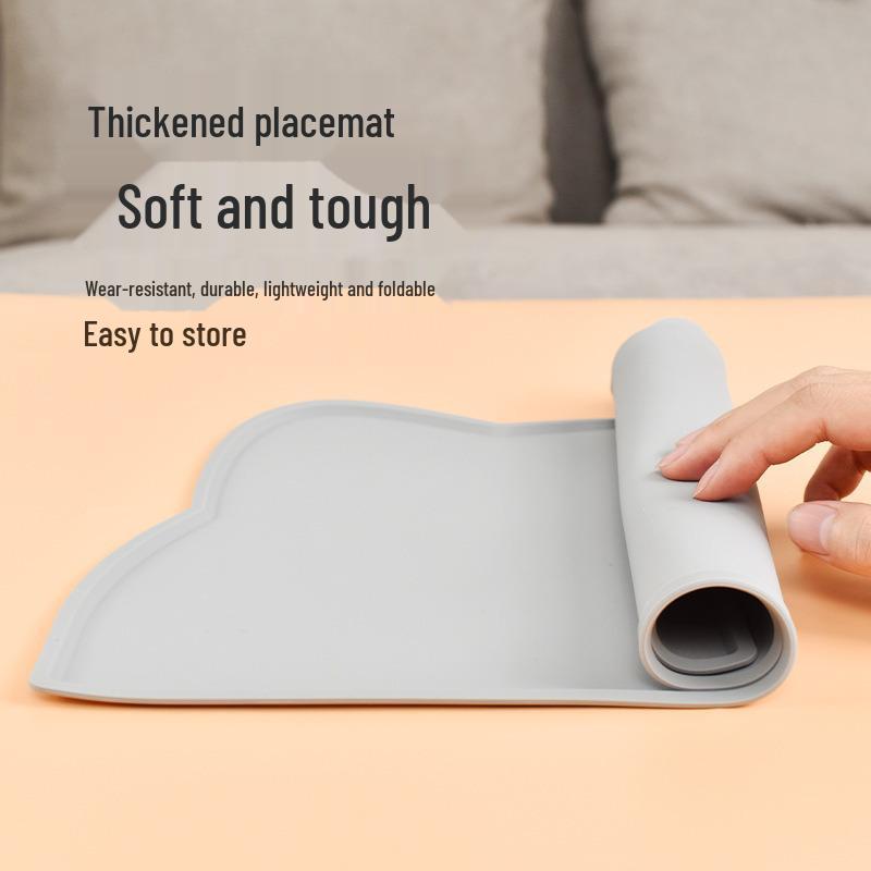 Силиконовый обеденный коврик для домашних животных - Нескользящий, Водонепроницаемый, Защита от проливания, Легко моющийся, для кошек и собак