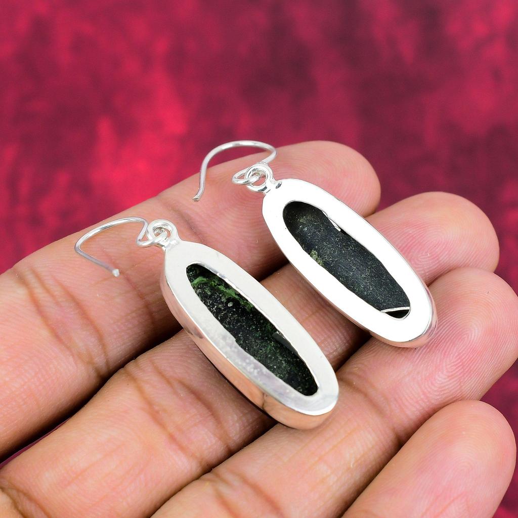 Серьги из цельного серебра 925 пробы с черным ониксом, серьги из драгоценных камней ручной работы на День памяти