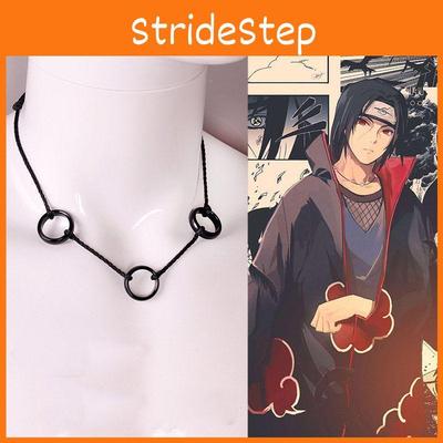 Высококачественное ожерелье из металлического сплава с кулоном в виде трех колец Учихи Итачи