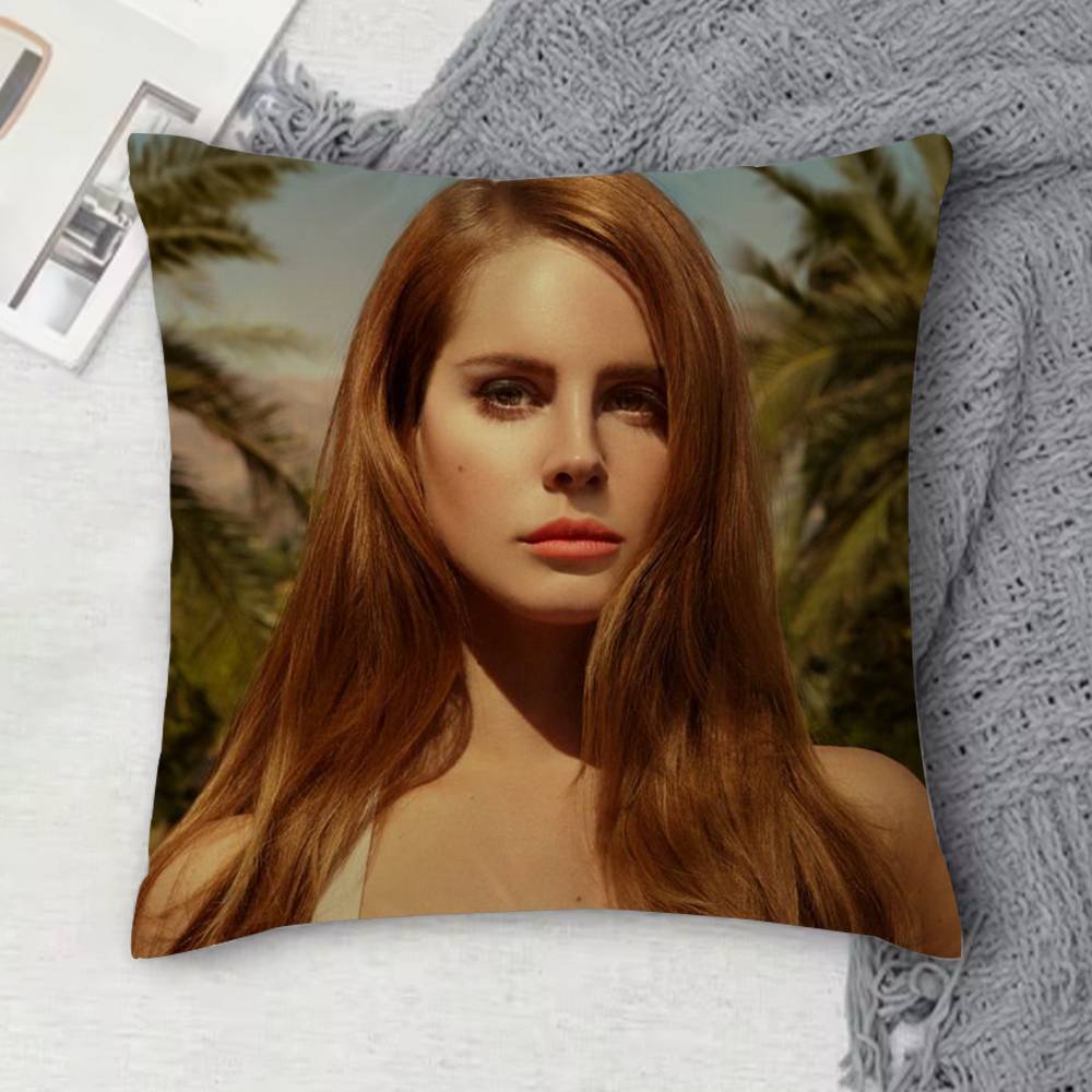 lIana del rey Doublesided Printed Square Decorative Cushion Cover for Sofa Living Room Home Decor