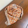 65 Fashion Style Cotton And Hemp Small Square Scarf For Women'S Professional Decoration Scarf Dual Use Shawl Outer Wear Spring And Autumn Scarf