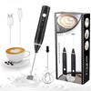 Портативный электрический вспениватель молока, беспроводной перезаряжаемый ручной блендер, взбиватель яиц с USB, мини-венчик, миксер для кофейных сливок