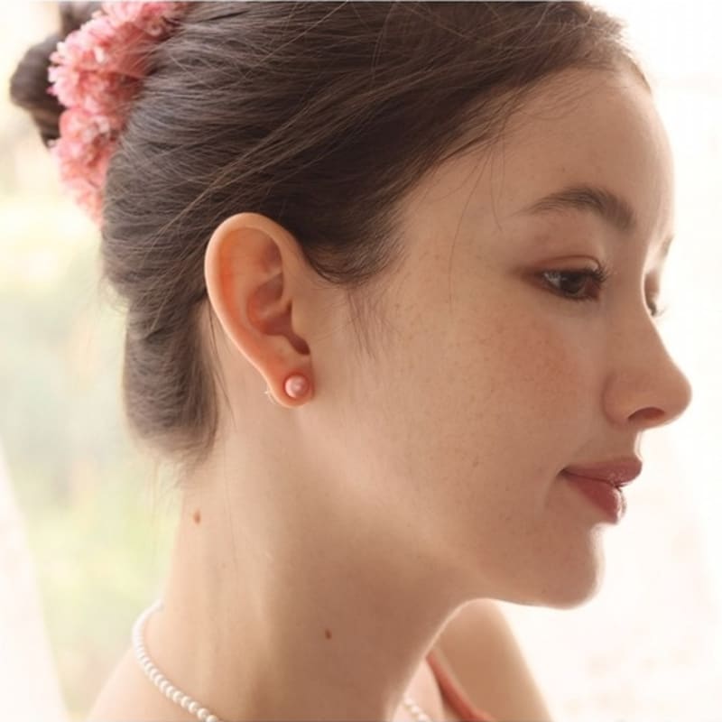 Серьги-шарики Dana Burton с тинтом Love_8 мм