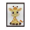 Baby Giraffe - Decorative Poster Baby Giraffe - Decorative Poster, 30X40 Cm, Light Oak Wooden Frame, Matte Paper 230 Gsm
