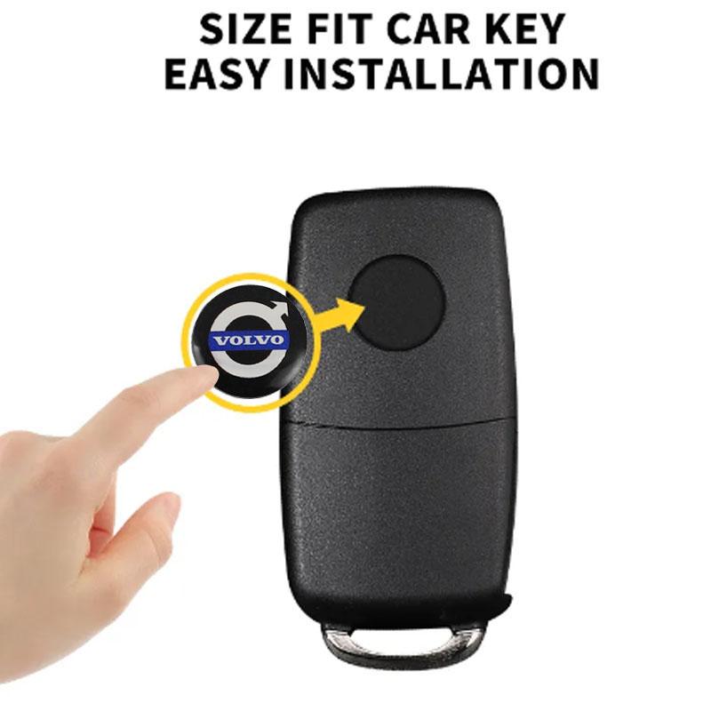 5/10Pcs 14mm Car Key Emblem Stickers Auto Door Keyhole Logo Decal For Volvo V60 V40 XC90 S60 S40 XC60 V50 V70 XC40 S80 EM90 S80L