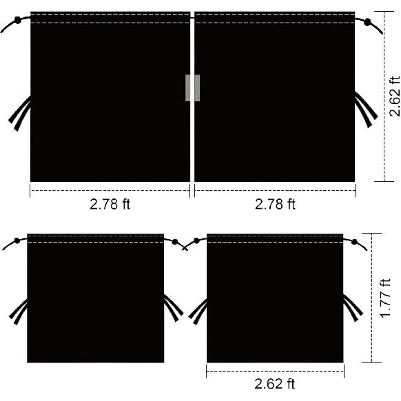 Набор из 3 штор для защиты от посторонних глаз для автомобиля, внедорожника, фургона - Включает 1 перегородку для заднего сиденья и 2 шторы-перегородки для боковых окон для кемпинга и сна