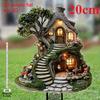 Lovely Mushroom Chalet, 2D Flat Acrylic, Decoration, Suitable for Garden, Potted Plants, Terrace, Outdoors, Christmas, Halloween