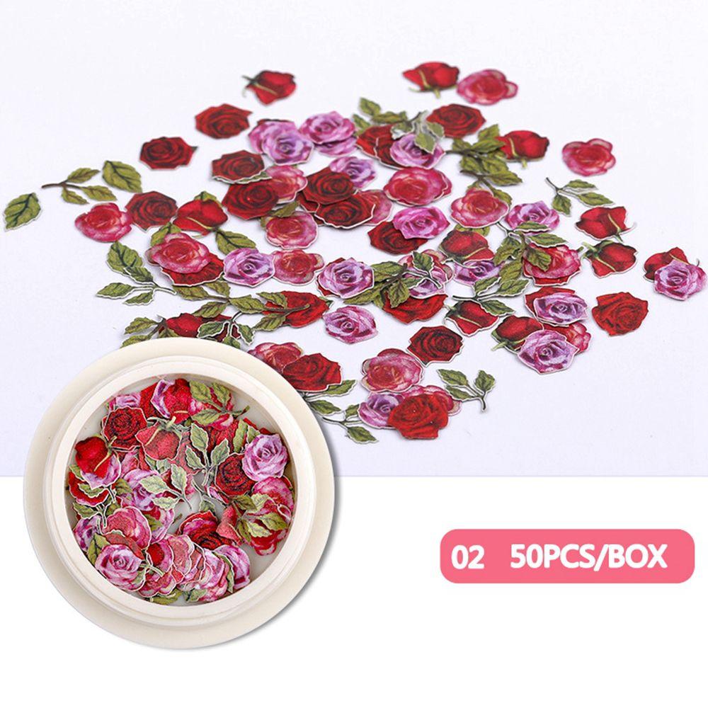 Роза Смешанные Слайсы Цветы Маргаритки Голографические Блестки для Нейл-Арта Пайетки для Ногтей Блестящие Хлопья