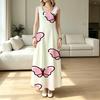 Women's Sleeveless Beach Dress,Lightweight Loose Fit with Sweet Butterfly Detail,Stylish Versatile for Everyday Casual,Vacation & Outdoor Wear