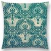 New Vivid Art Colorful Flowers Gorgeous Floral Doodle Geometry Mandala Coral Wonderland Pattern Car Cushion Cover Pillow Case
