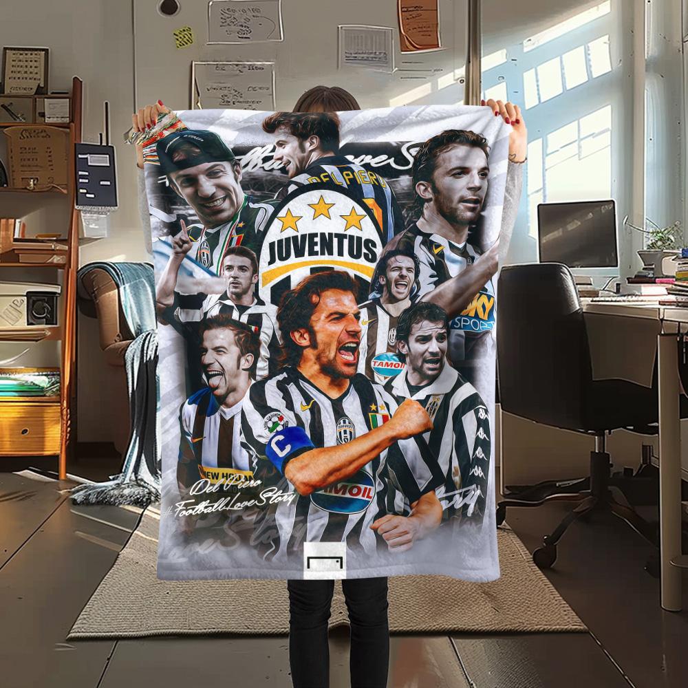 Фланелевое одеяло с принтом Juventus, Высококачественное, Удобное для всех сезонов, Декор для дома, Тепло и уют