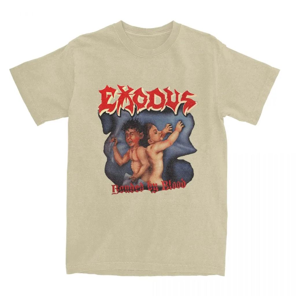 Men Women T Shirt Thrash Metal Style Exodus Band T-Shirts Trending Summer Tee Shirt Vintage Pattern 100% Cotton Clothing Gift