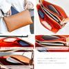 7645-OK Made in Japan Genuine Leather Shoulder Bag for Women, Cowhide Leather Wallet with Double Zipper, Convenient Storage, Popular, Easy to Use,
