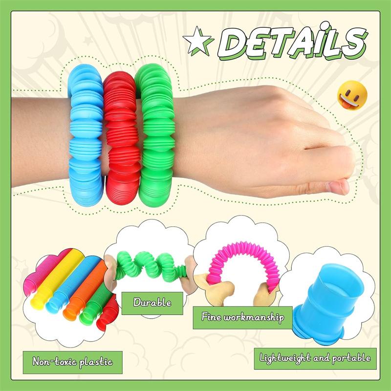 5/10 шт. Поп-трубки Сенсорные трубки-игрушки для снятия стресса с аутизмом Призы для класса Подарки Сенсорная игрушка Сенсорные обучающие трубки для тревожности