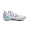 Li Ning Амортизирующие износостойкие низкие кроссовки для баскетбола с карбоновой пластиной Мужские Бело-фиолетово-синие ABAU031-17