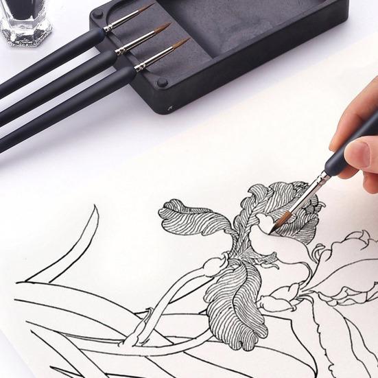 11Pcs Extreme Detail Miniature Paint Brushes Fine Art Premium Synthetic Nylon Bristles Small Gap Precision Brushes