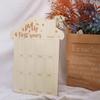 Wooden 12 Month Milestone Board Commemorative Baby Keepsake Frame  for Boy Girl